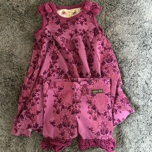 Matilda Jane dress and shorties 4t